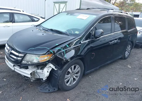 2014 Honda Odyssey Ex-L из США, поврежденный, VIN 5FNRL5H65EB046193